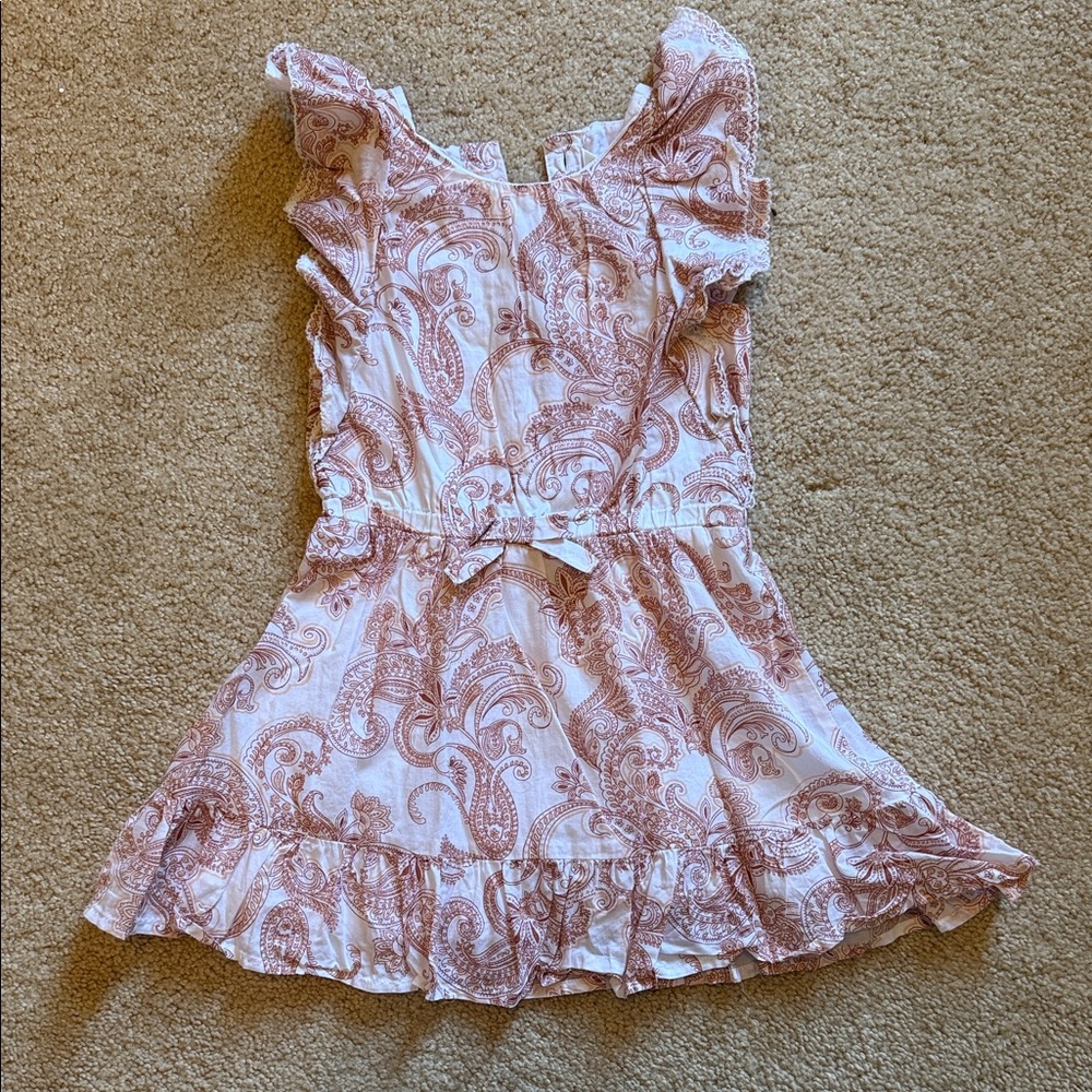 Janie & Jack Pink Paisley Ruffled Sundress